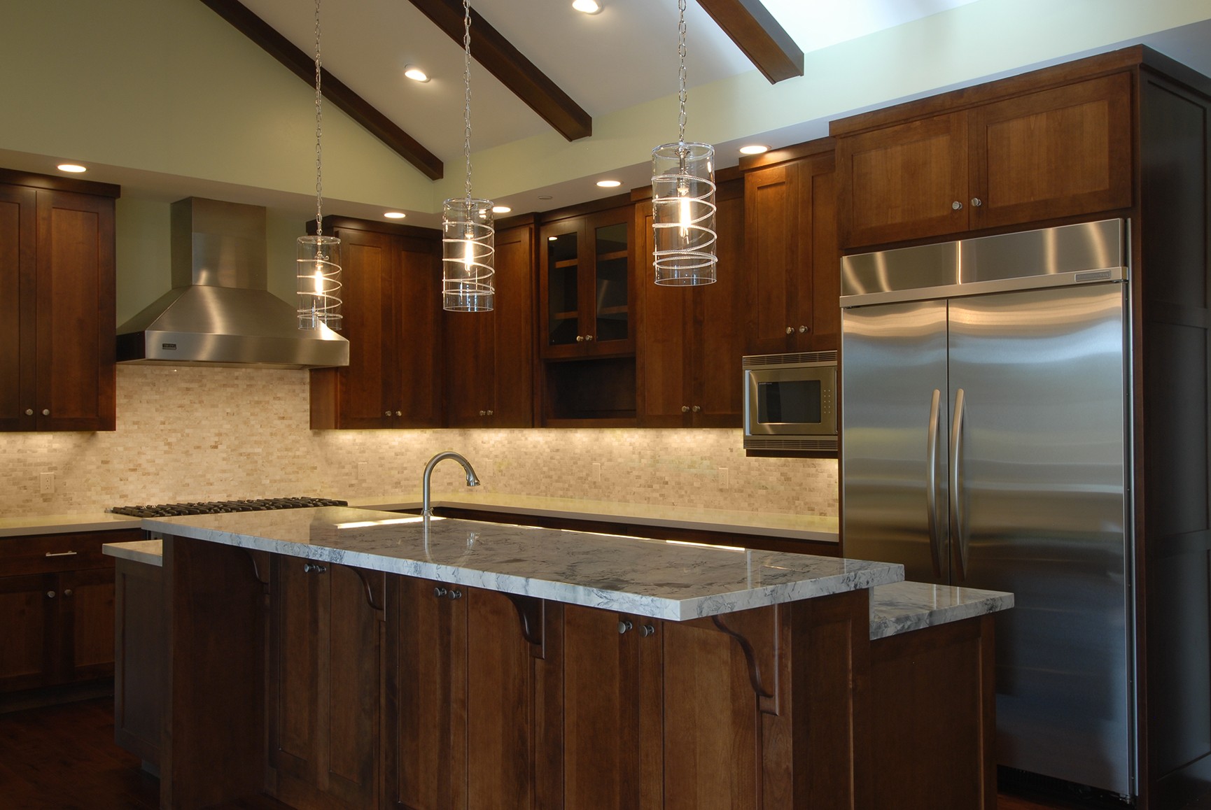 Wade Construction 17603 Bruce Ave. Los Gatos - Kitchen Dark